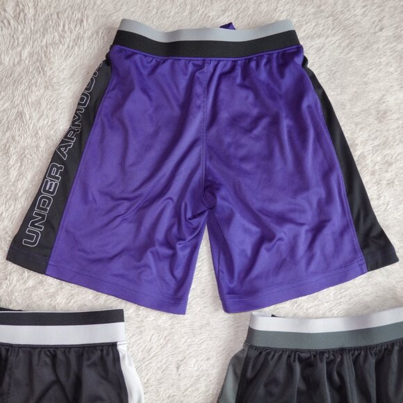 Boys Size YSM Youth Small Under Armour Heat Gear Loose Fit - Set of 3 Shorts - Picture 8 of 8